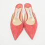 Jimmy Choo Pre-owned Suede mules Pink Dames - Thumbnail 3