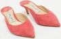 Jimmy Choo Pre-owned Suede mules Pink Dames - Thumbnail 4