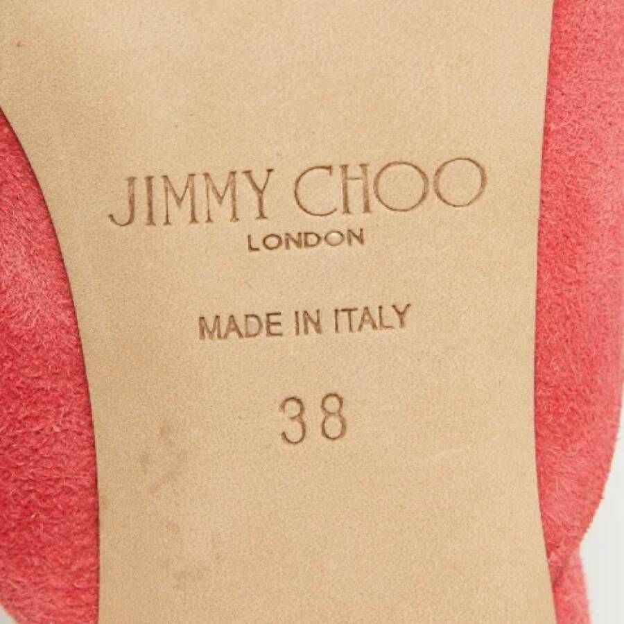 Jimmy Choo Pre-owned Suede mules Pink Dames