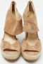 Jimmy Choo Pre-owned Suede sandals Beige Dames - Thumbnail 3