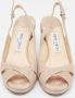 Jimmy Choo Pre-owned Suede sandals Beige Dames - Thumbnail 3