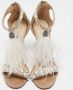 Jimmy Choo Pre-owned Suede sandals Beige Dames - Thumbnail 2