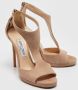 Jimmy Choo Pre-owned Suede sandals Beige Dames - Thumbnail 2