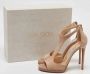 Jimmy Choo Pre-owned Suede sandals Beige Dames - Thumbnail 7