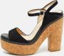 Jimmy Choo Pre-owned Suede sandals Black Dames - Thumbnail 2