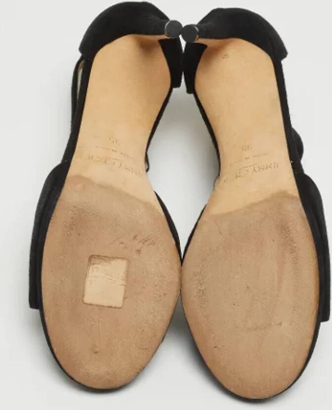Jimmy Choo Pre-owned Suede sandals Black Dames