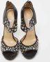 Jimmy Choo Pre-owned Suede sandals Black Dames - Thumbnail 3