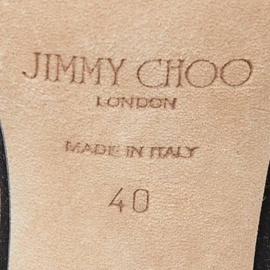 Jimmy Choo Pre-owned Suede sandals Black Dames