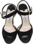 Jimmy Choo Pre-owned Suede sandals Black Dames - Thumbnail 2