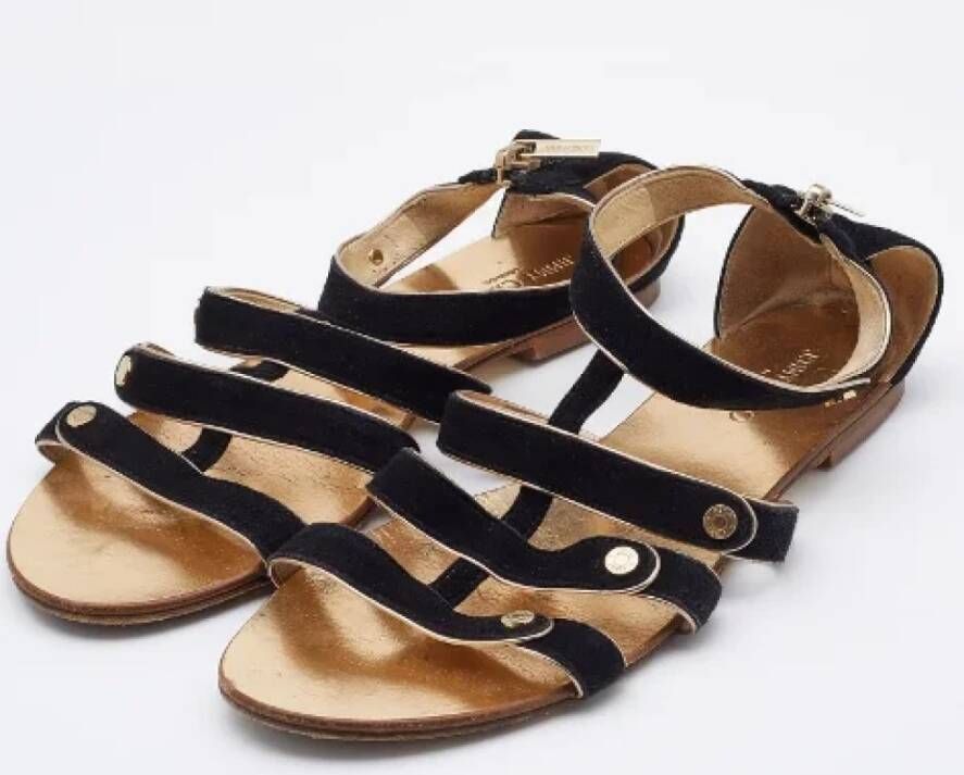 Jimmy Choo Pre-owned Suede sandals Black Dames