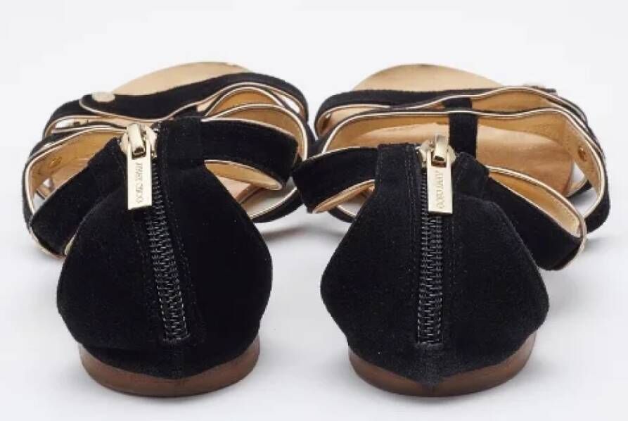 Jimmy Choo Pre-owned Suede sandals Black Dames