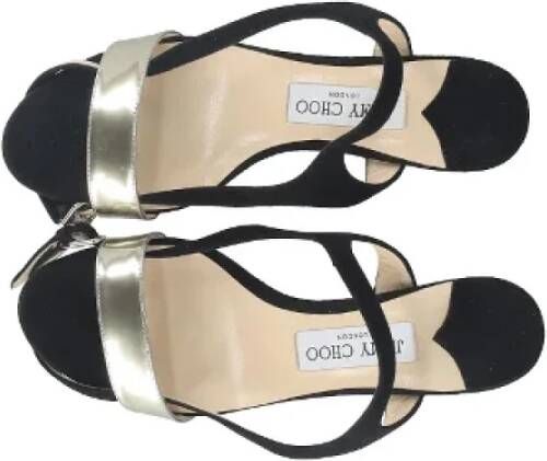 Jimmy Choo Pre-owned Suede sandals Black Dames