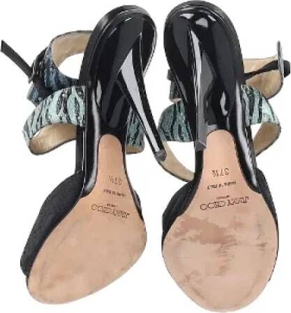 Jimmy Choo Pre-owned Suede sandals Black Dames