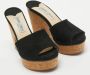 Jimmy Choo Pre-owned Suede sandals Black Dames - Thumbnail 4