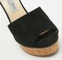 Jimmy Choo Pre-owned Suede sandals Black Dames - Thumbnail 7