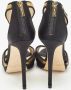 Jimmy Choo Pre-owned Suede sandals Black Dames - Thumbnail 5