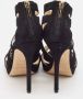 Jimmy Choo Pre-owned Suede sandals Black Dames - Thumbnail 4