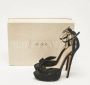 Jimmy Choo Pre-owned Suede sandals Black Dames - Thumbnail 8