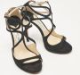 Jimmy Choo Pre-owned Suede sandals Black Dames - Thumbnail 3