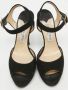 Jimmy Choo Pre-owned Suede sandals Black Dames - Thumbnail 3