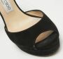 Jimmy Choo Pre-owned Suede sandals Black Dames - Thumbnail 7