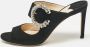 Jimmy Choo Pre-owned Suede sandals Black Dames - Thumbnail 2