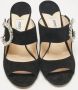 Jimmy Choo Pre-owned Suede sandals Black Dames - Thumbnail 3