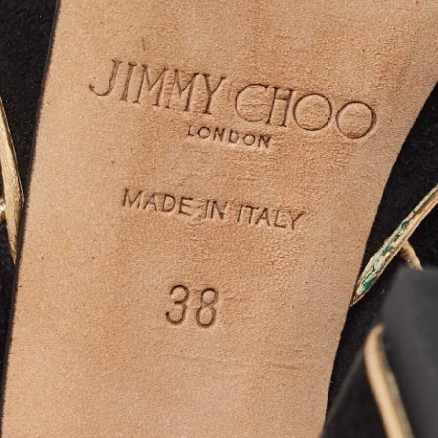 Jimmy Choo Pre-owned Suede sandals Black Dames