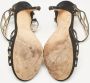 Jimmy Choo Pre-owned Suede sandals Black Dames - Thumbnail 4