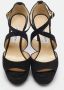 Jimmy Choo Pre-owned Suede sandals Black Dames - Thumbnail 2