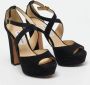 Jimmy Choo Pre-owned Suede sandals Black Dames - Thumbnail 3