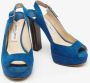 Jimmy Choo Pre-owned Suede sandals Blue Dames - Thumbnail 3