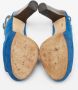 Jimmy Choo Pre-owned Suede sandals Blue Dames - Thumbnail 5