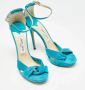 Jimmy Choo Pre-owned Suede sandals Blue Dames - Thumbnail 4