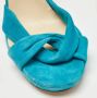 Jimmy Choo Pre-owned Suede sandals Blue Dames - Thumbnail 7