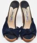 Jimmy Choo Pre-owned Suede sandals Blue Dames - Thumbnail 3