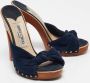 Jimmy Choo Pre-owned Suede sandals Blue Dames - Thumbnail 4