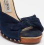 Jimmy Choo Pre-owned Suede sandals Blue Dames - Thumbnail 7