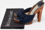 Jimmy Choo Pre-owned Suede sandals Blue Dames - Thumbnail 9