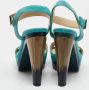 Jimmy Choo Pre-owned Suede sandals Blue Dames - Thumbnail 3