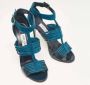 Jimmy Choo Pre-owned Suede sandals Blue Dames - Thumbnail 2