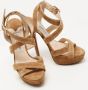 Jimmy Choo Pre-owned Suede sandals Brown Dames - Thumbnail 4