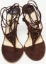 Jimmy Choo Pre-owned Suede sandals Brown Dames - Thumbnail 3