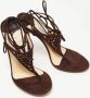 Jimmy Choo Pre-owned Suede sandals Brown Dames - Thumbnail 4