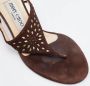 Jimmy Choo Pre-owned Suede sandals Brown Dames - Thumbnail 7