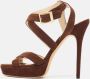 Jimmy Choo Pre-owned Suede sandals Brown Dames - Thumbnail 2