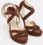 Jimmy Choo Pre-owned Suede sandals Brown Dames - Thumbnail 4