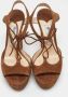 Jimmy Choo Pre-owned Suede sandals Brown Dames - Thumbnail 3