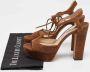 Jimmy Choo Pre-owned Suede sandals Brown Dames - Thumbnail 9