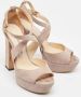 Jimmy Choo Pre-owned Suede sandals Gray Dames - Thumbnail 3